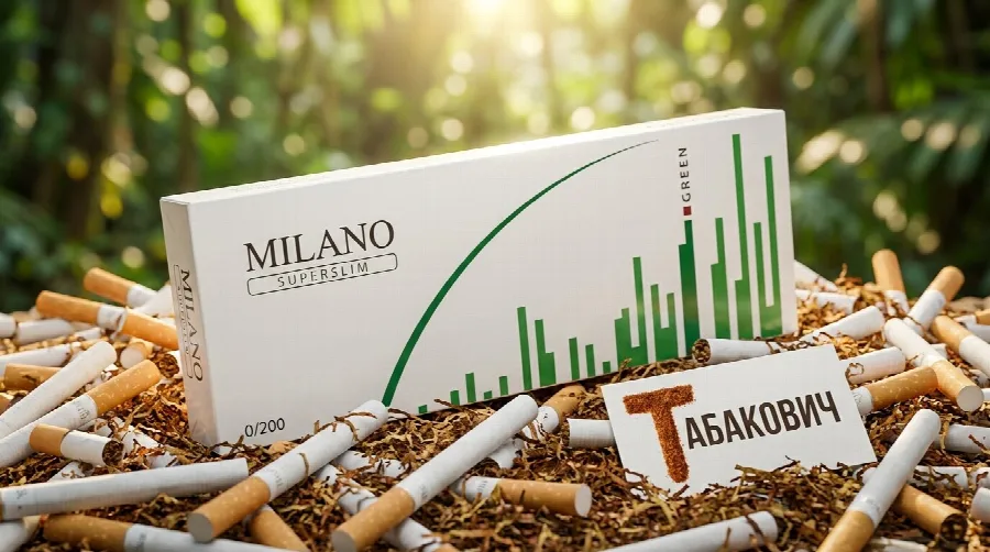 Милано супер слим зелёный