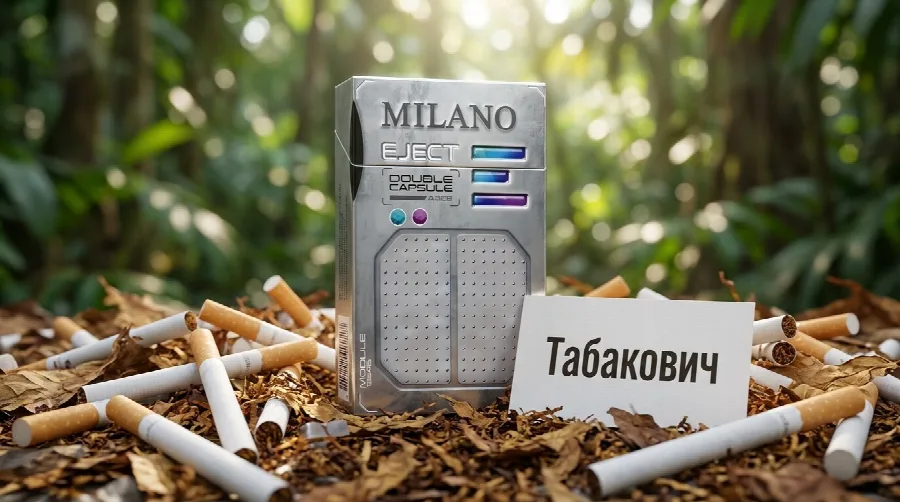 Милано Енджект с Двумя Кнопками Черника Мята